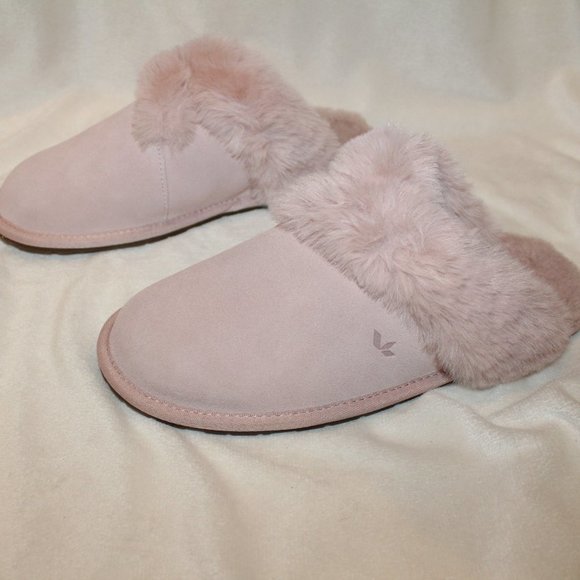 NIB UGG KOOLABURRA WOMEN'S SUEDE SCUFF‎ SLIP ON SLIPPERS PINK - Picture 1 of 10